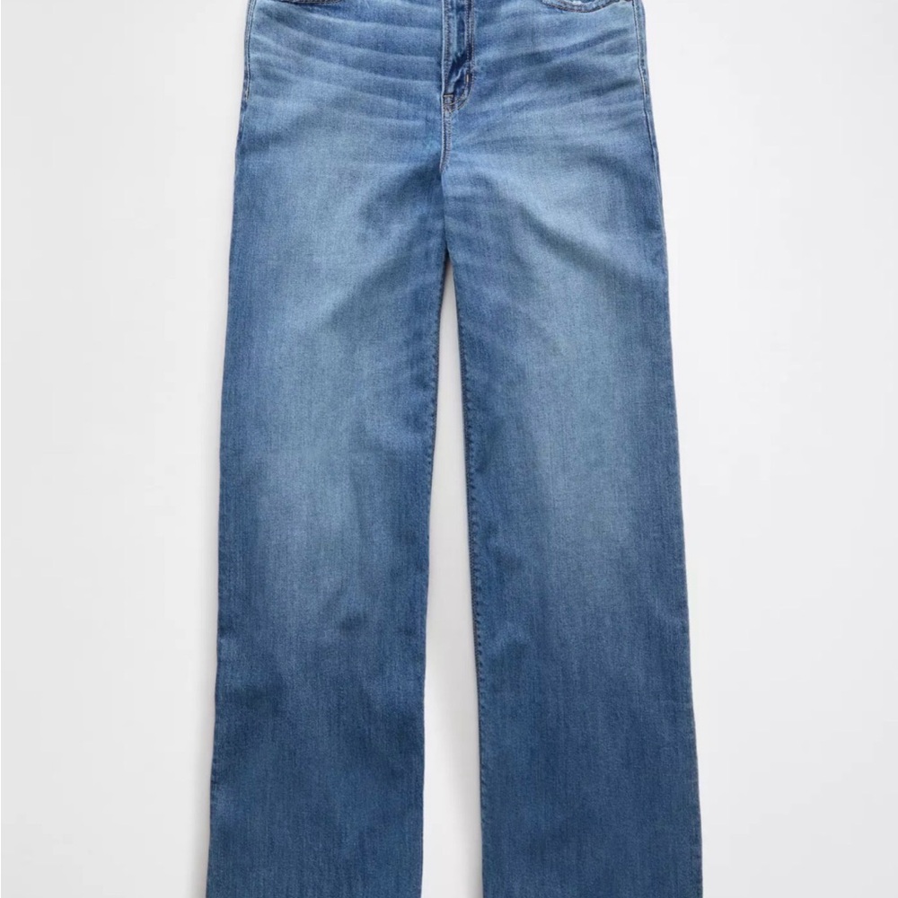 AE Dreamy Drape Stretch Super High-Waisted Baggy Wide-Leg Jean